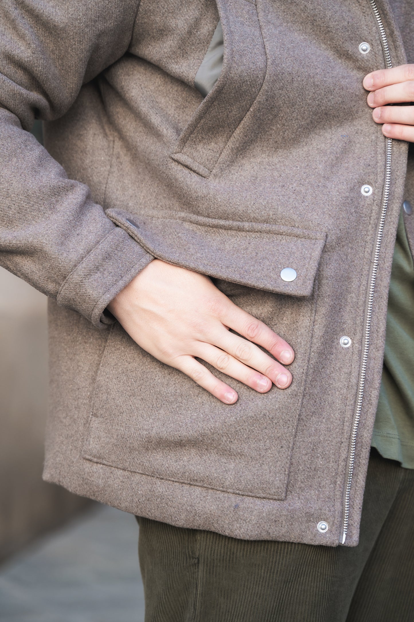 Giubbotto in panno J&J