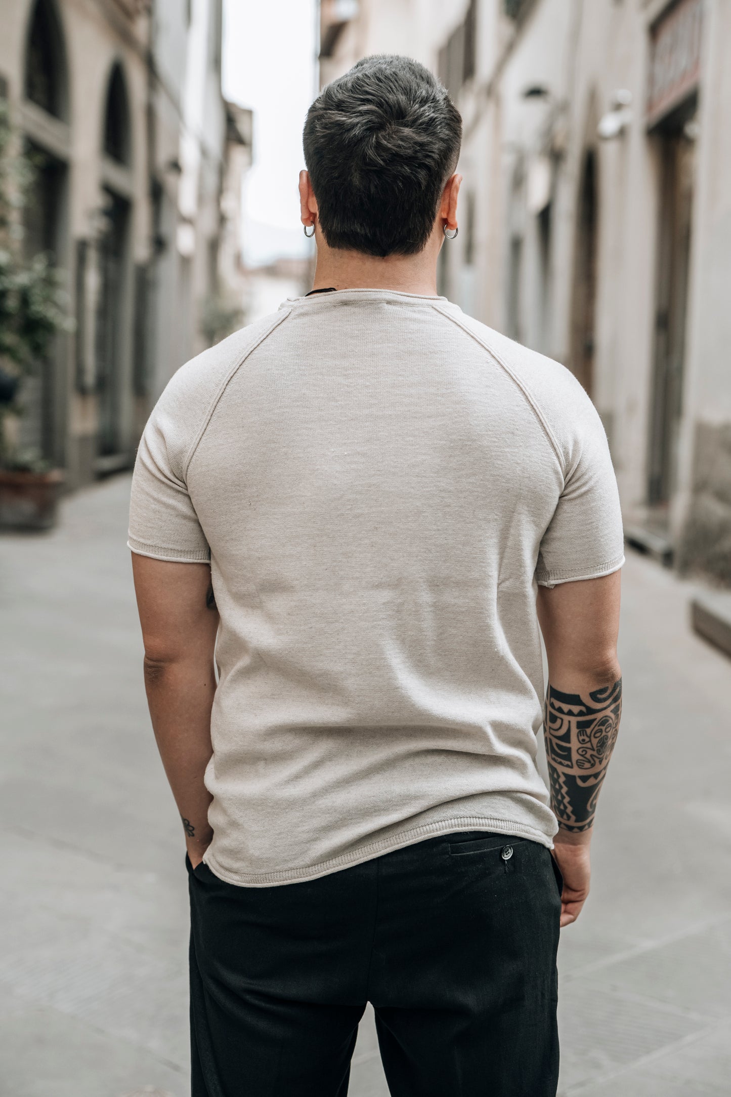 T-shirt in filo OVER/D