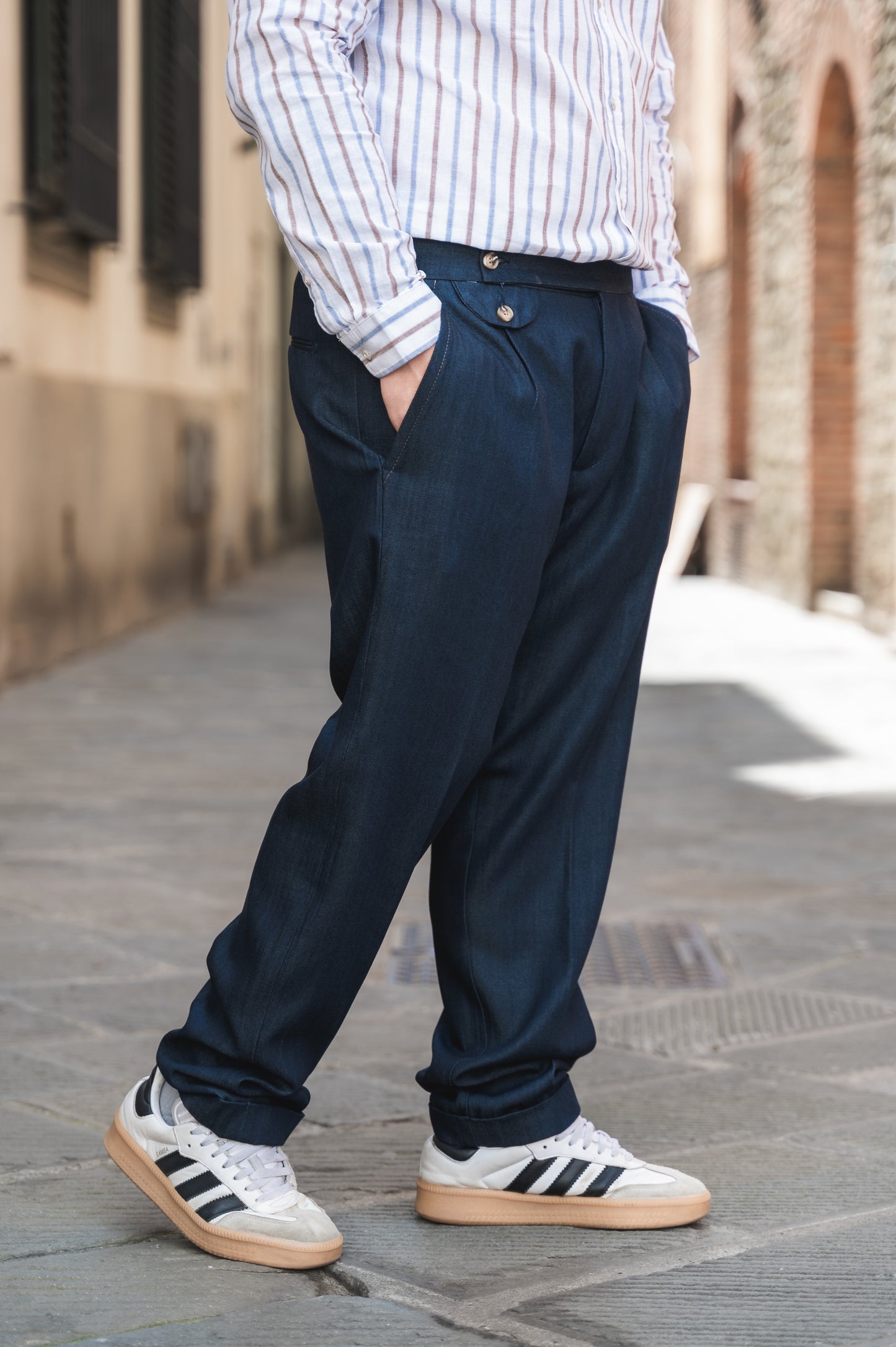 Pantalone in tela Denim IMPERIAL