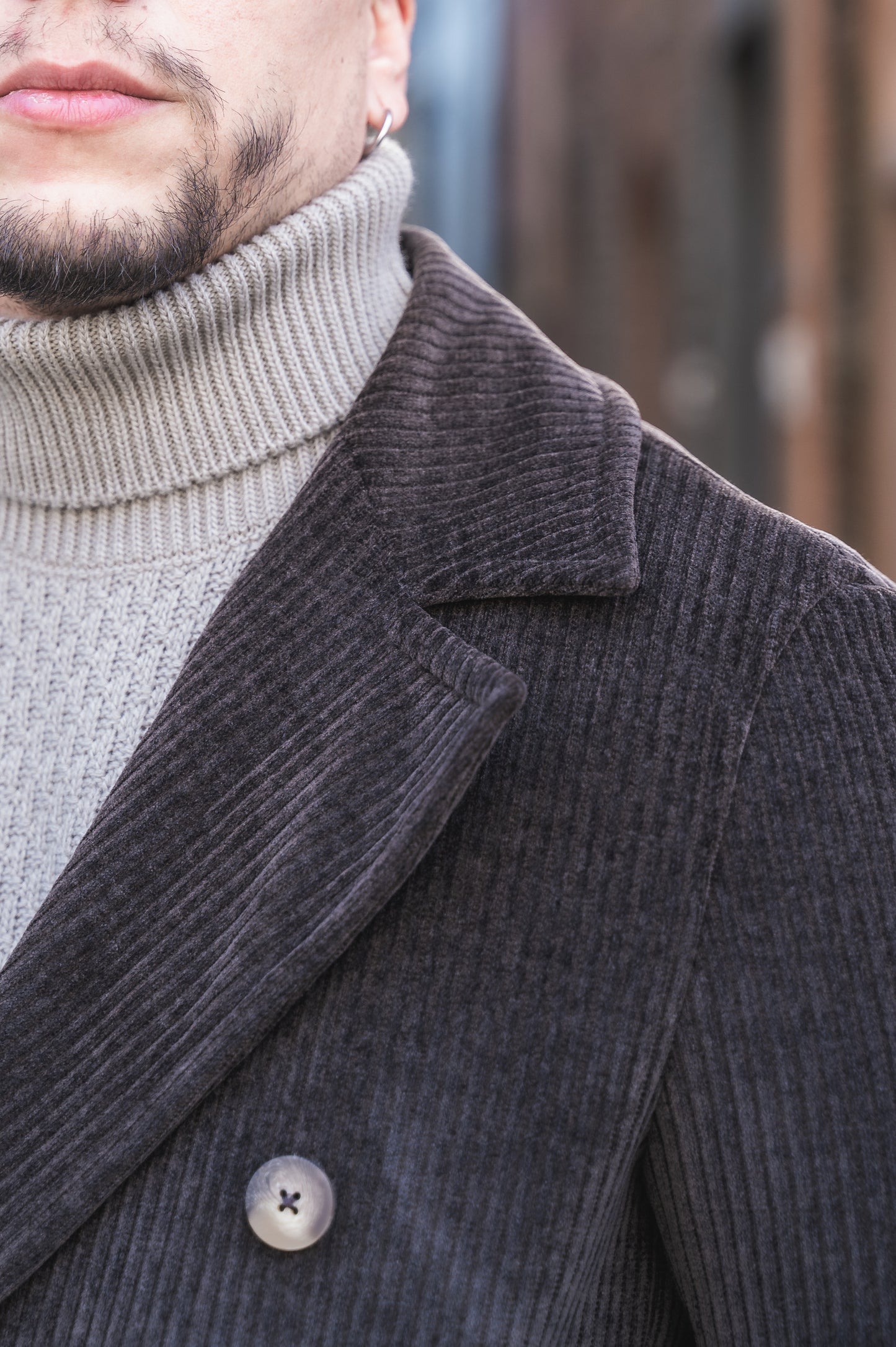 Giaccone Doppiopetto in velluto EFFEBI