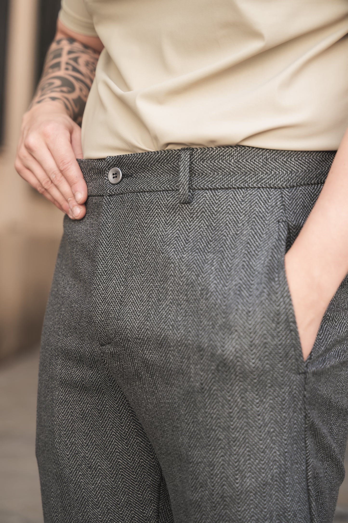 Pantalone Spigato OVER/D