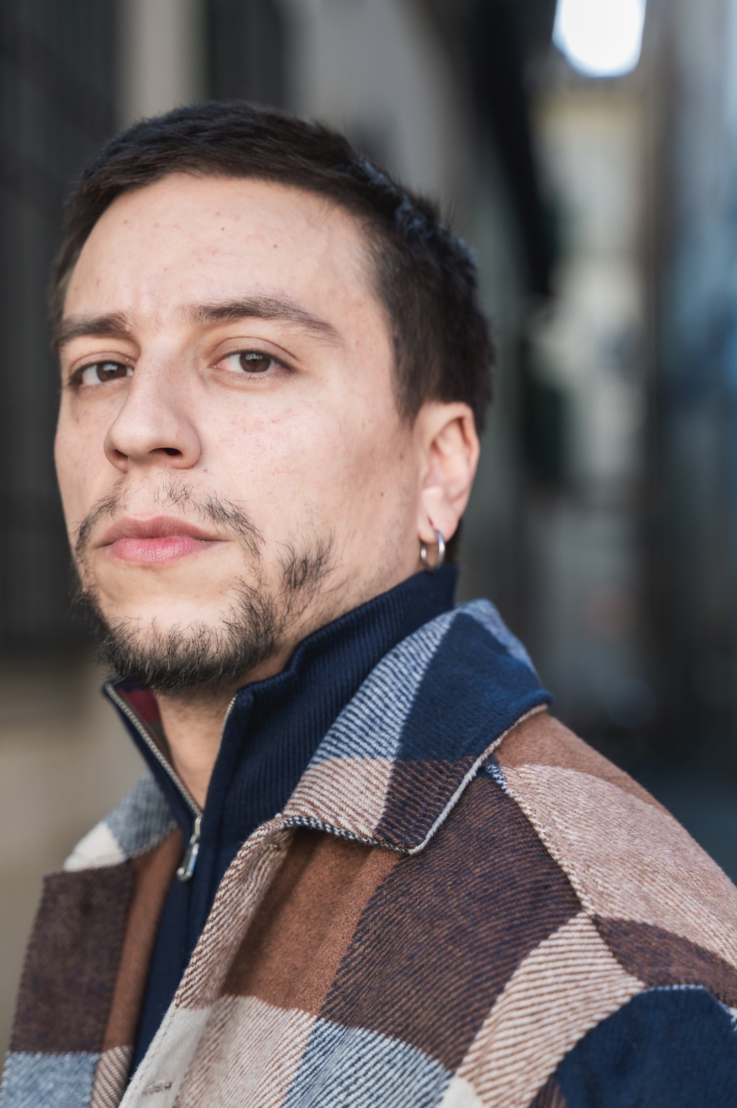 Camicione a quadri in flanella J&J