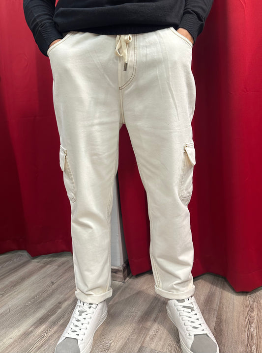 Pantalone con laccio Cropped Cargo