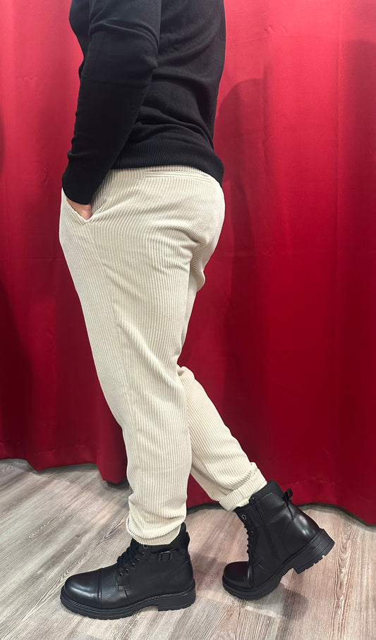 Pantalone in velluto con Laccio