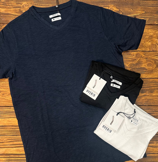 T-Shirt scollo a V OVER/D