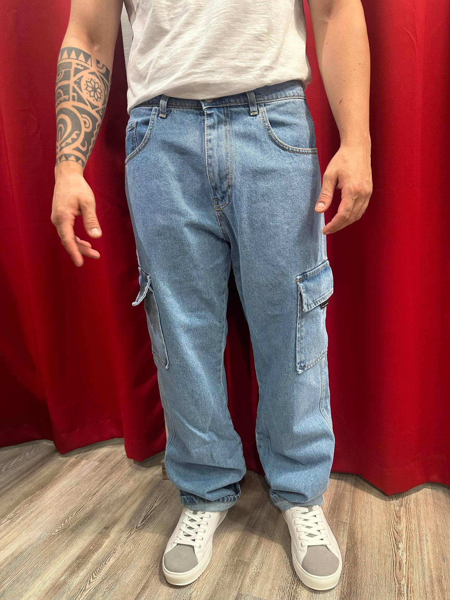 Pantalone Jeans Cargo