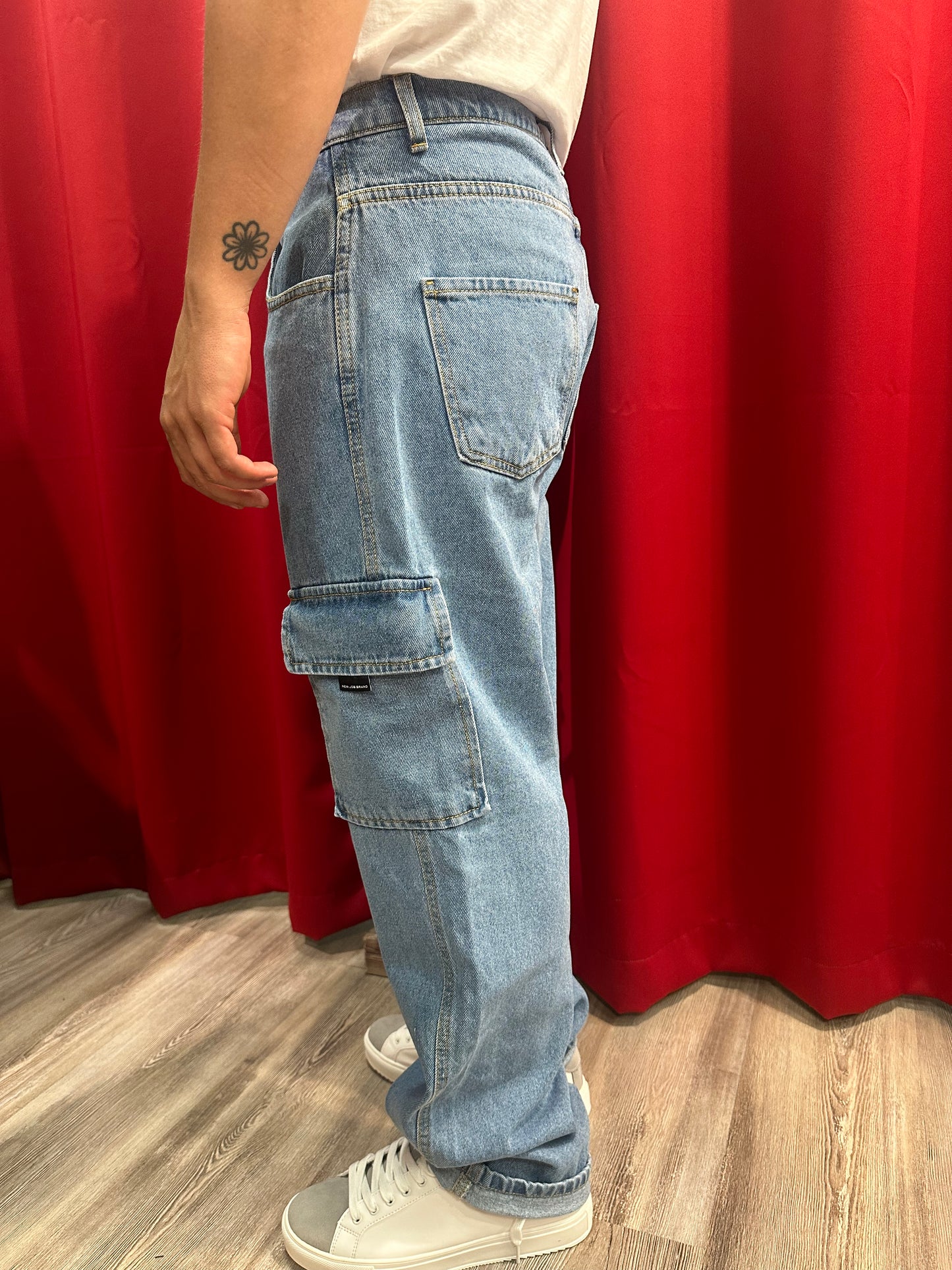 Pantalone Jeans Cargo