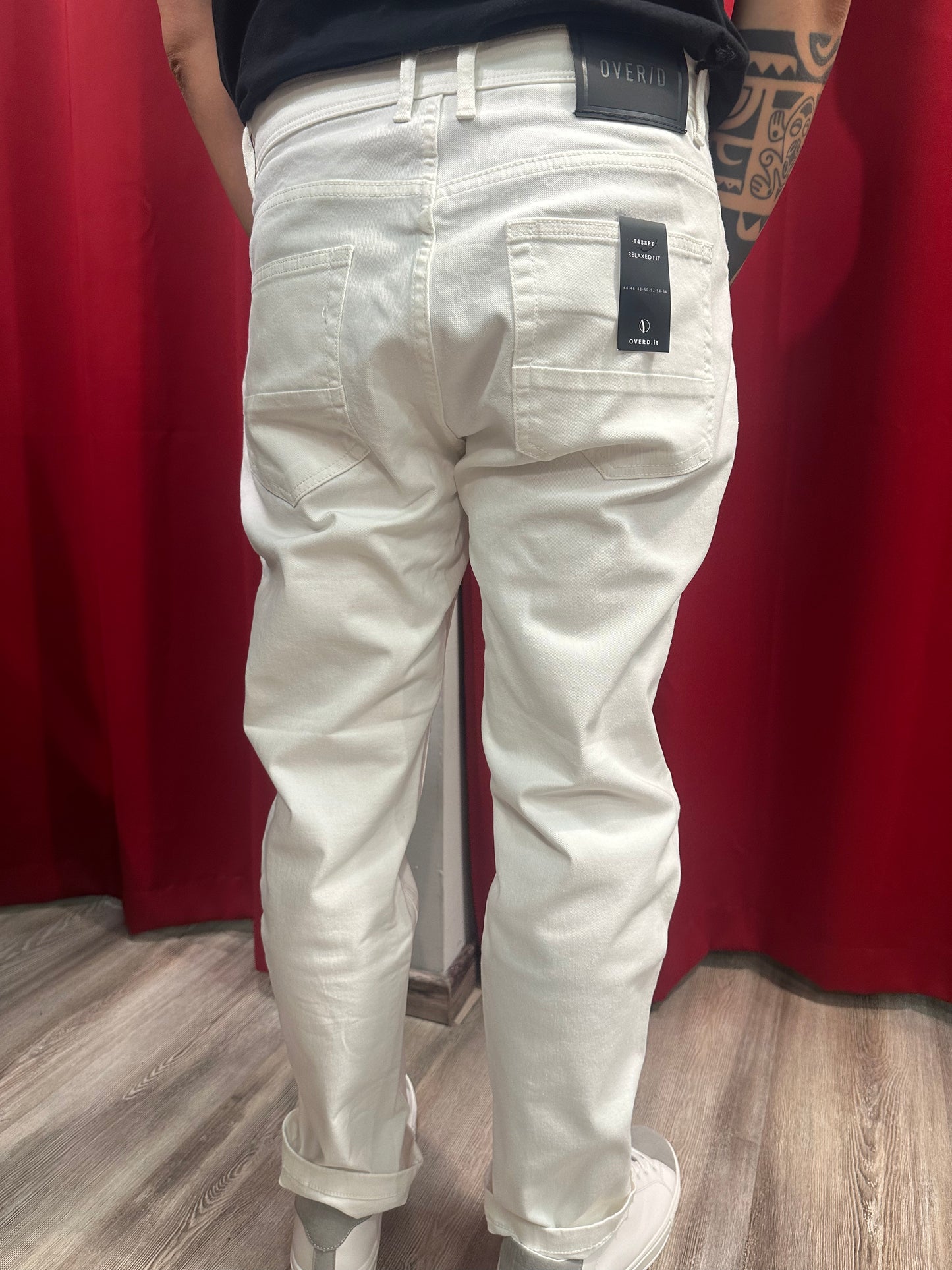 Pantalone Jeans Panna