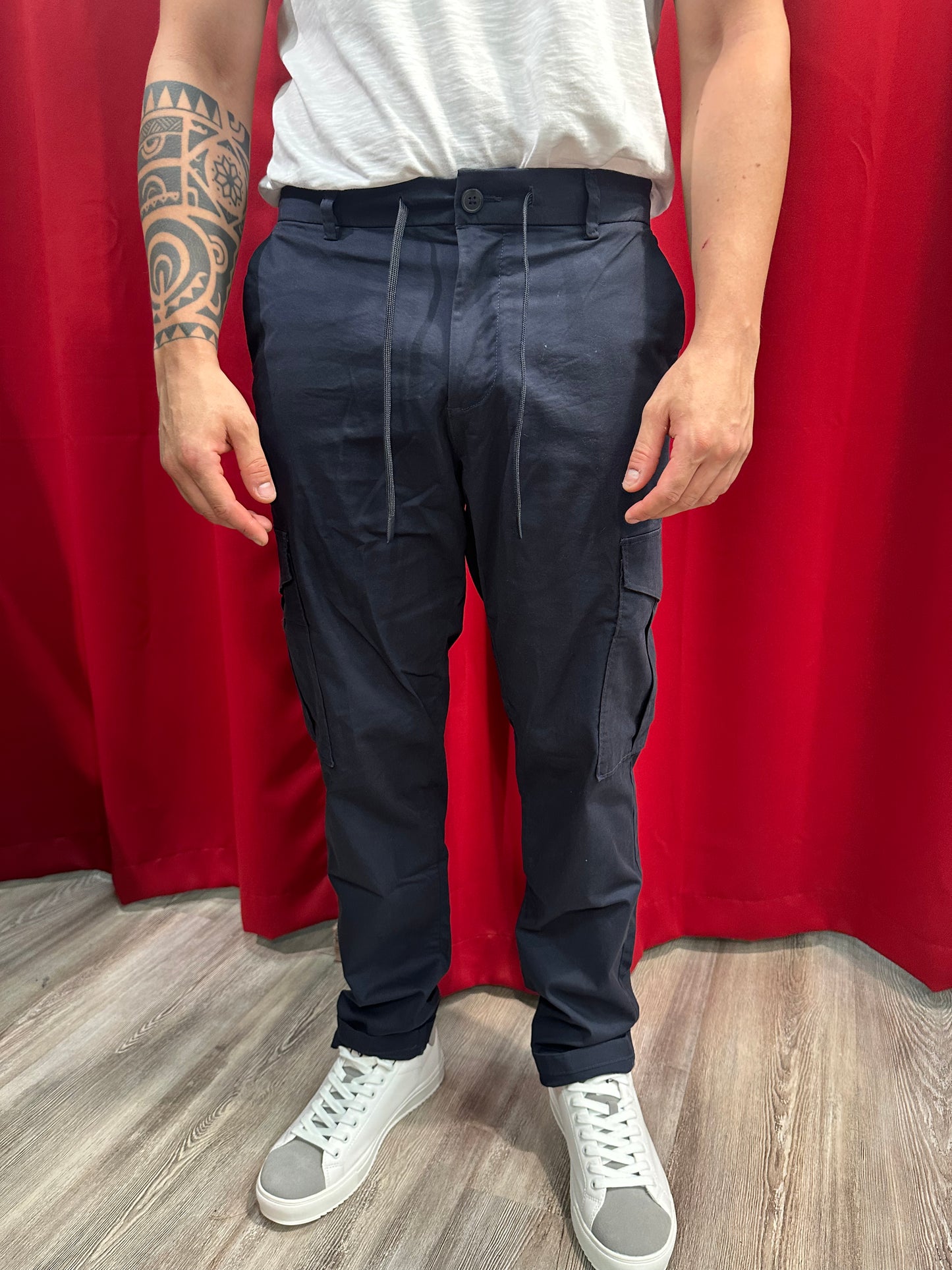 Pantalone Cargo con laccio