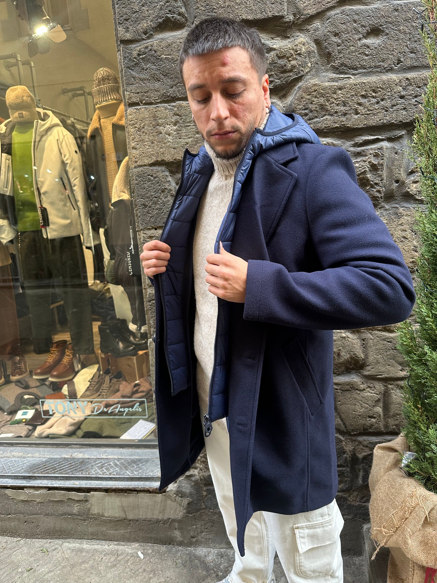 Cappotto con Gilet Removibile