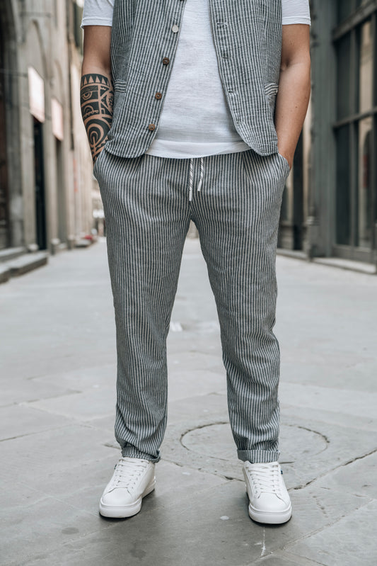 Pantalone righe BLCK11