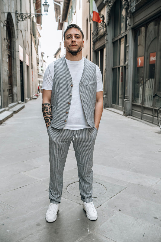 Gilet righe BLOCK11